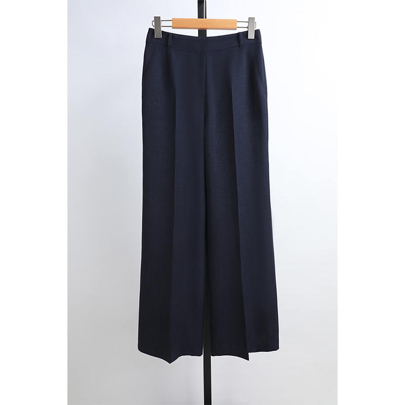 Summer Clothing Brands - Hoge taille, rechte pijpen, verfrissende pakbroek,