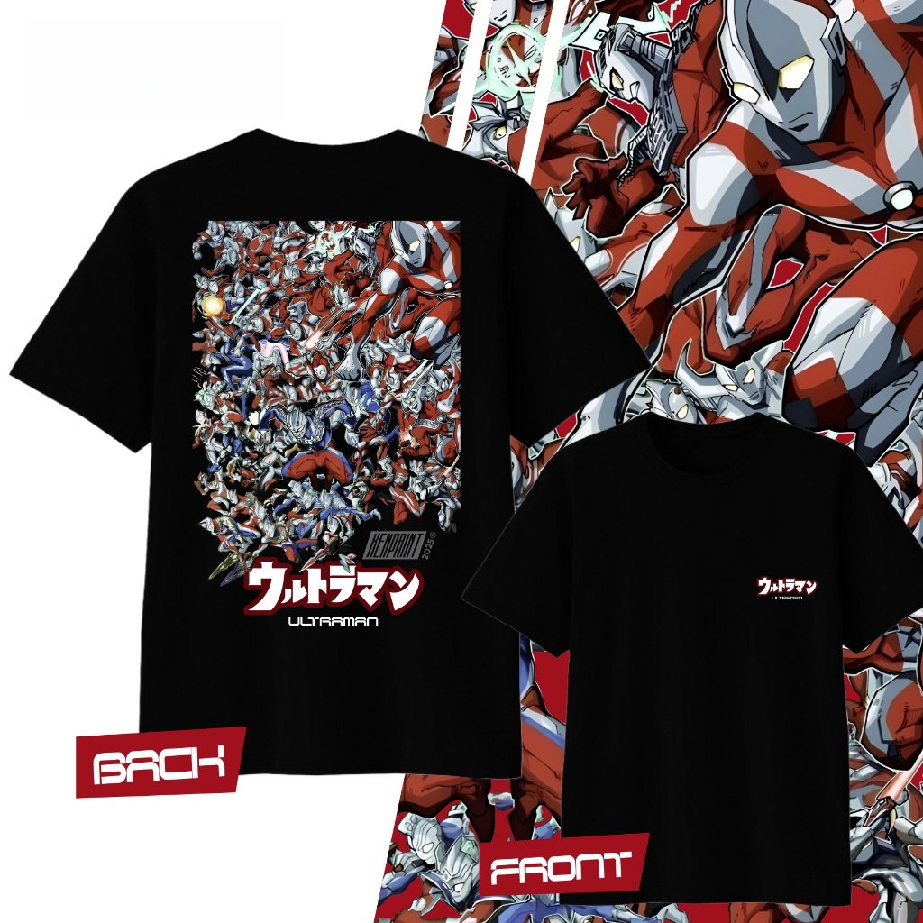 Summer Clothing Gifts - Anime Ultraman Gedrukt Katoen Y2K T-shirt