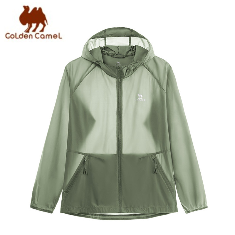 Yours Clothing Summer Jackets - GOLDEN CAMEL Zonbeschermende kleding Licht ademend
