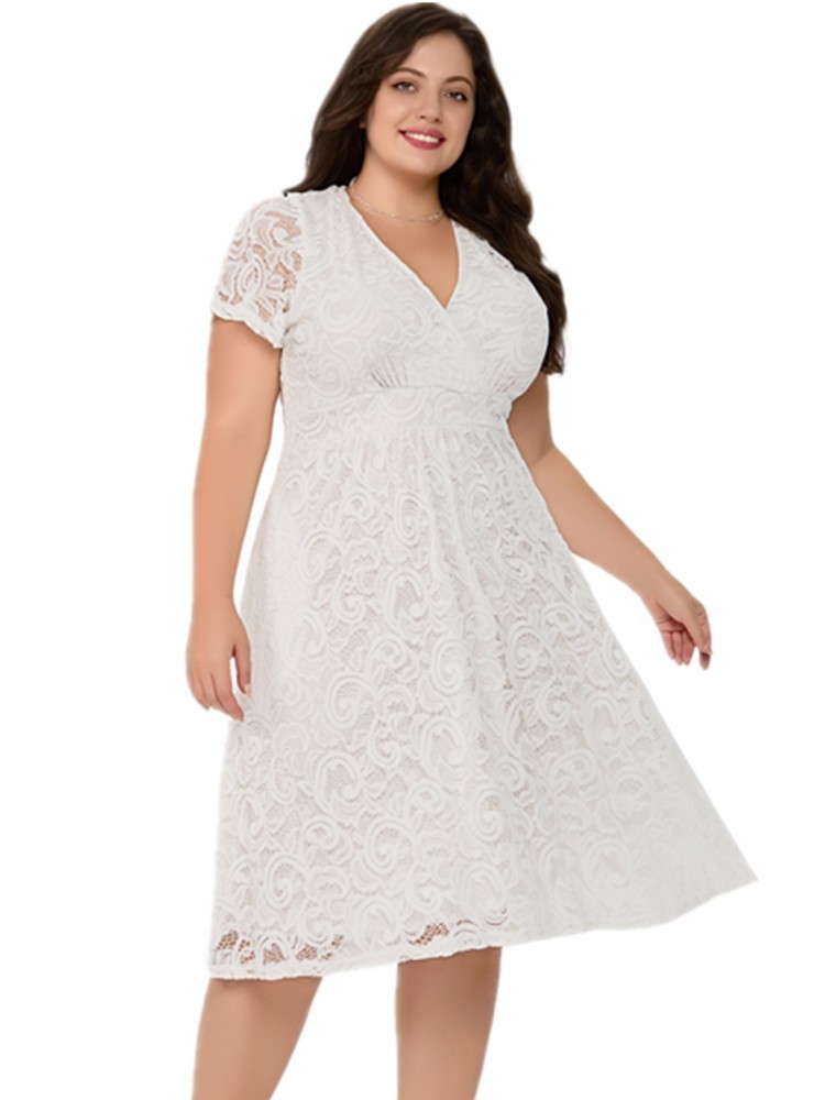 Xl Summer Clothing - XL-5XL Plus Size Kleding Kanten Jurken