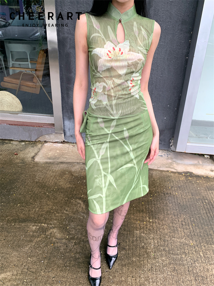 Summer Clothing Model - Cheerart Tweedelige Set Voor Vrouwen Elegante