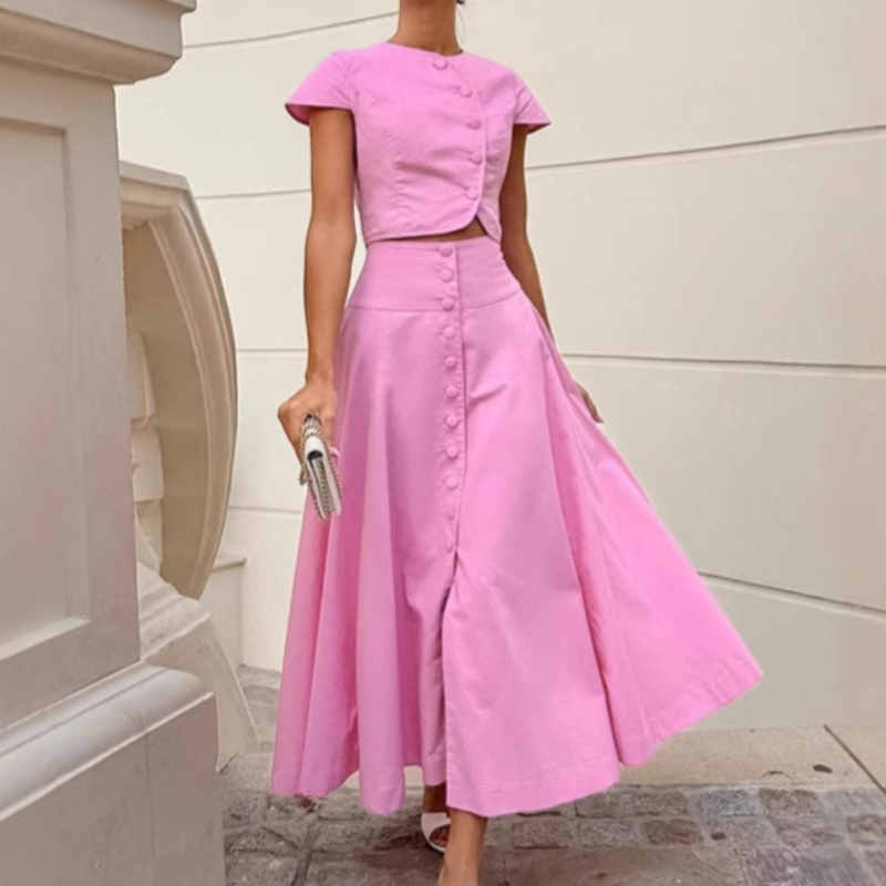Summer Days Clothing - Franse stijl elegante A-lijn lange rok