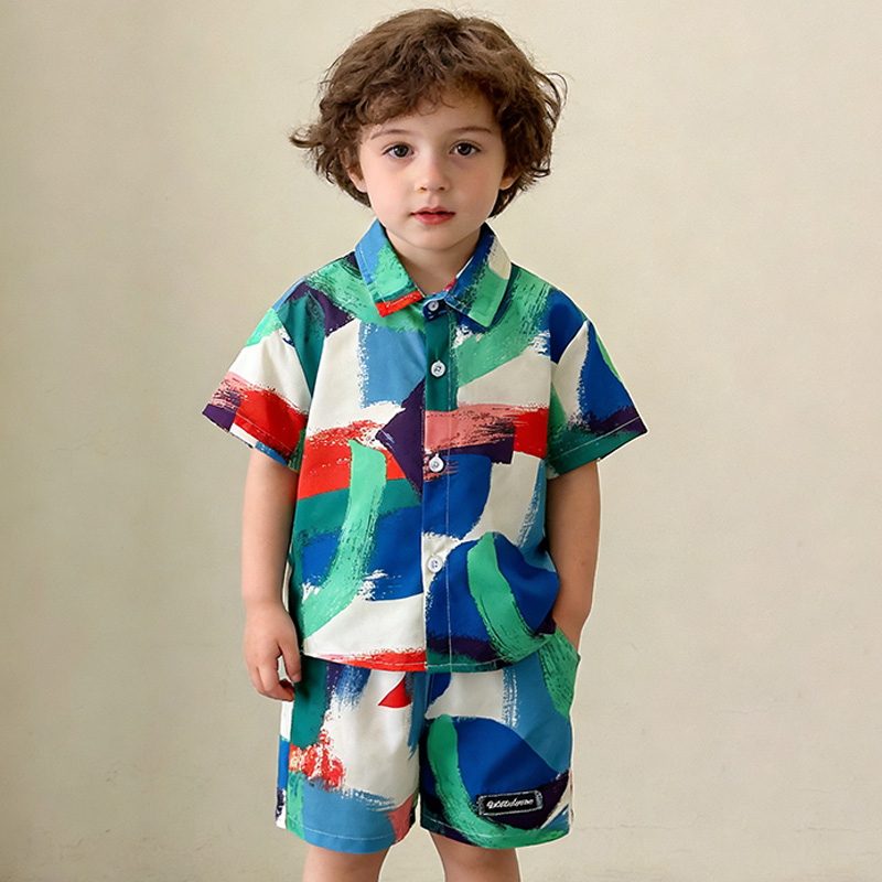 Summer Clothing Drawing - Nieuwe Zomer Babykleertjes Pak Kinderen Jongens
