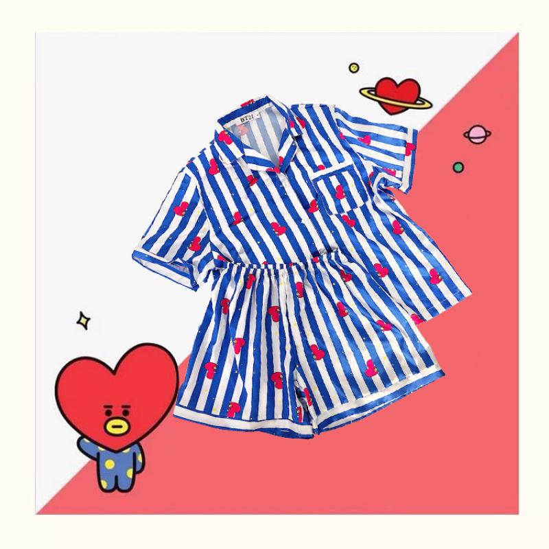 Anime Cartoon Bts Damespyjama  - Summer Clothing Gifts recensie en prijs