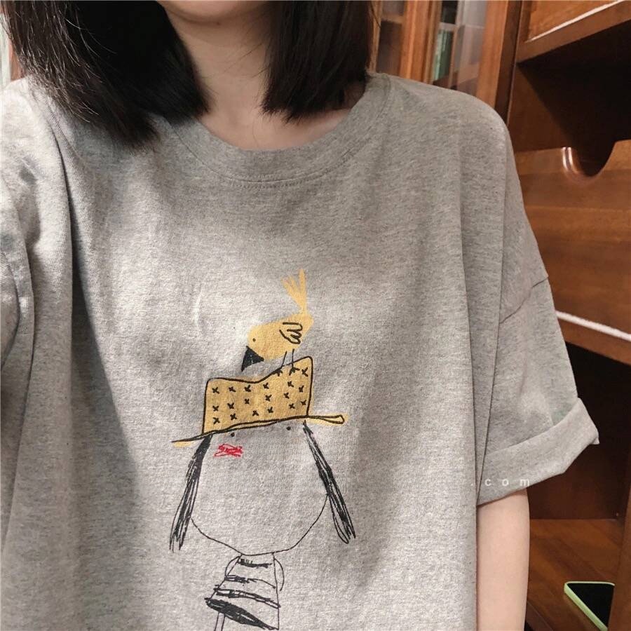Loszittende T-shirt met korte  - Summer Clothing Brands recensie en prijs
