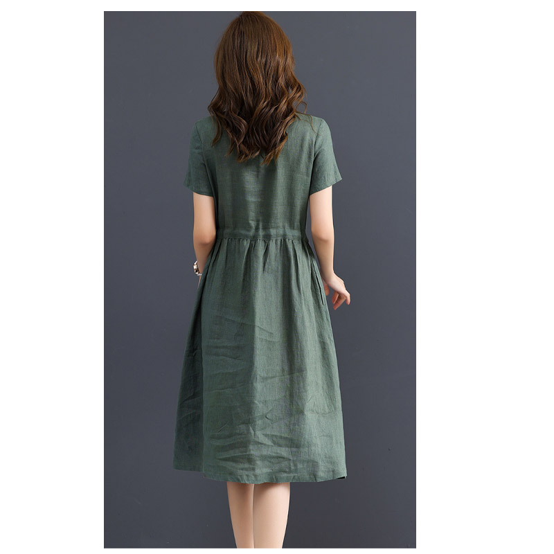 Jurk van puur linnen voor dame - Summer Clothing Drawing recensie en prijs